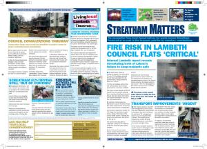 Streatham Matters A3.Indd 2-3 07/11/2016 19:06 Oursecurity