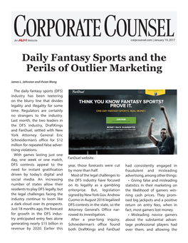 Daily Fantasy Sports and the Perils of Outlier Marketing