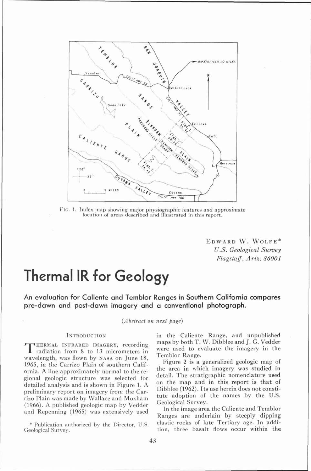 Thermal IR for Geology