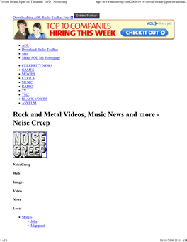 Rock and Metal Videos, Music News and More - Noise Creep