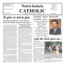 Western Kentucky Catholic 600 Locust Street Nonprofit Org