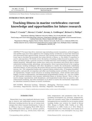 Tracking Fitness in Marine Vertebrates’
