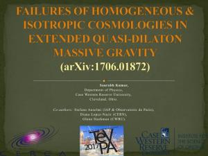 Cosmological Solutions from Quasi-Dilaton Massive Gravity