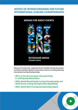 Notice of Interest/Bidding for Future International Curling Championships