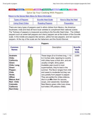Visual Guide to Peppers