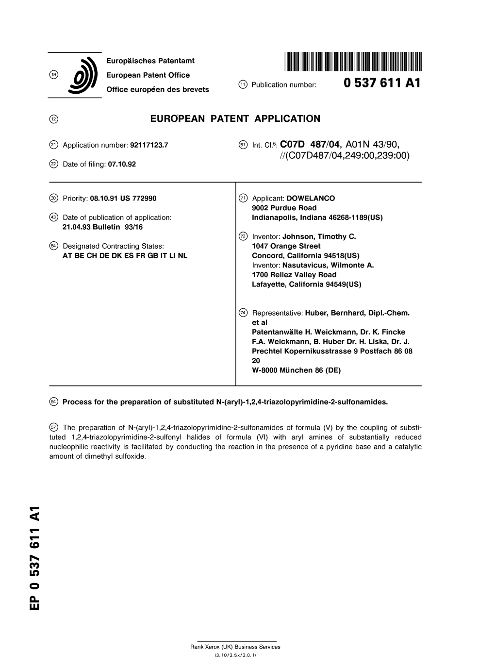 Process for the Preparation of Substituted N-\Aryl