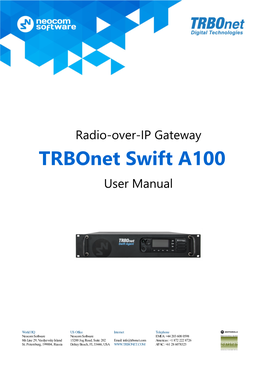 Trbonet Swift A100 User Manual