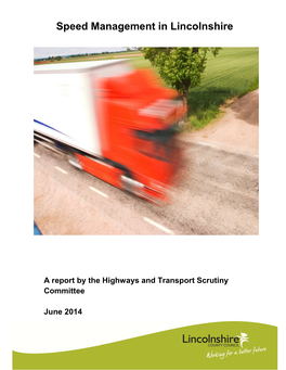 Speed Management in Lincolnshire