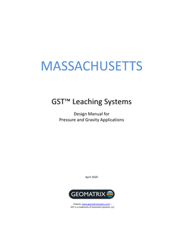 GST Leaching Systems Design Manual