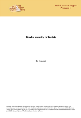 Border Security in Tunisia ! ! ! ! ! by Eya Jrad ! ! ! ! ! ! ! ! ! ! ! ! ! !