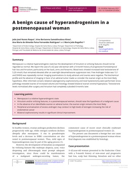 A Benign Cause of Hyperandrogenism in a Postmenopausal Woman