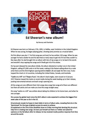 Ed Sheeran's New Album!