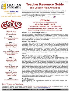 Grease Teaching Resource.Pages