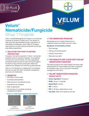 Velum® Nematicide/Fungicide Group 7 Fungicide