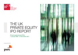 The UK Private Equity IPO Report