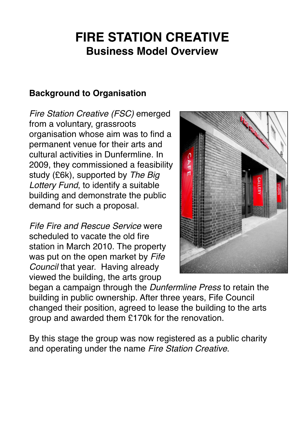 Fire Station Creative Supplementary Submission (699KB Pdf)