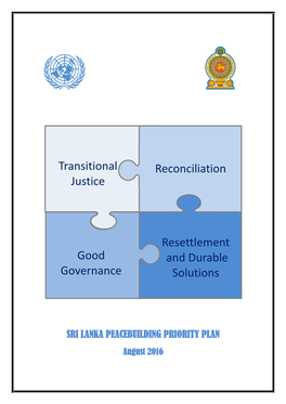 Transitional Justice Reconciliation Good Governance Resettlement