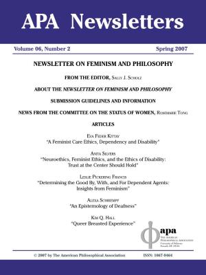Feminism & Philosophy Vol.6 No.2 (Spring 2007)