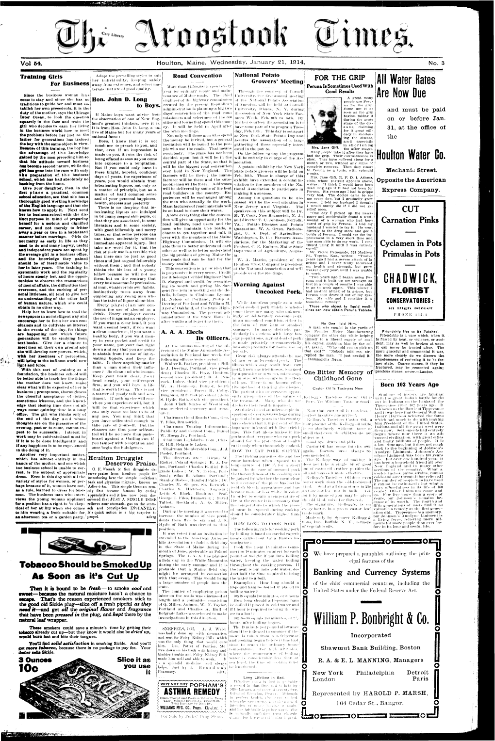 The Aroostook Times, January 21, 1914