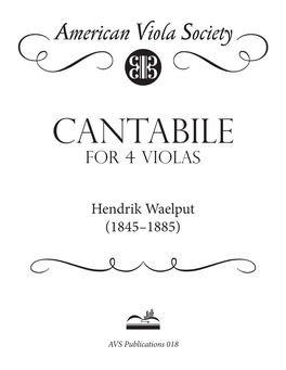 Cantabile Hendrik Waelput