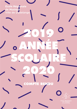 2019 Année Scolaire 2020