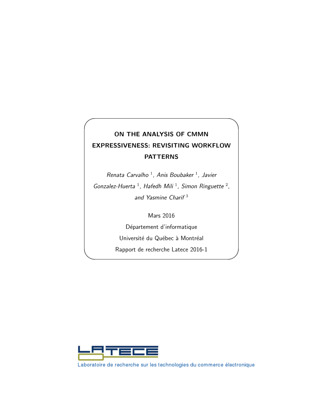 On the Analysis of Cmmn Expressiveness: Revisiting Workflow Patterns