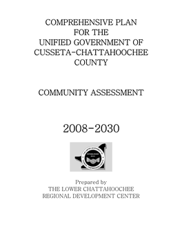 Comprehensive Plan for the Unified Government of Cusseta-Chattahoochee County