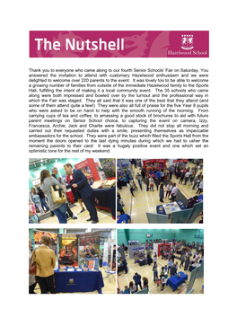 Thank You to Everyone Who Came Along to Our Fourth Senior Schools’ Fair on Saturday