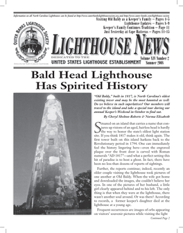 Bald Head Lighthouse Has Spirited History