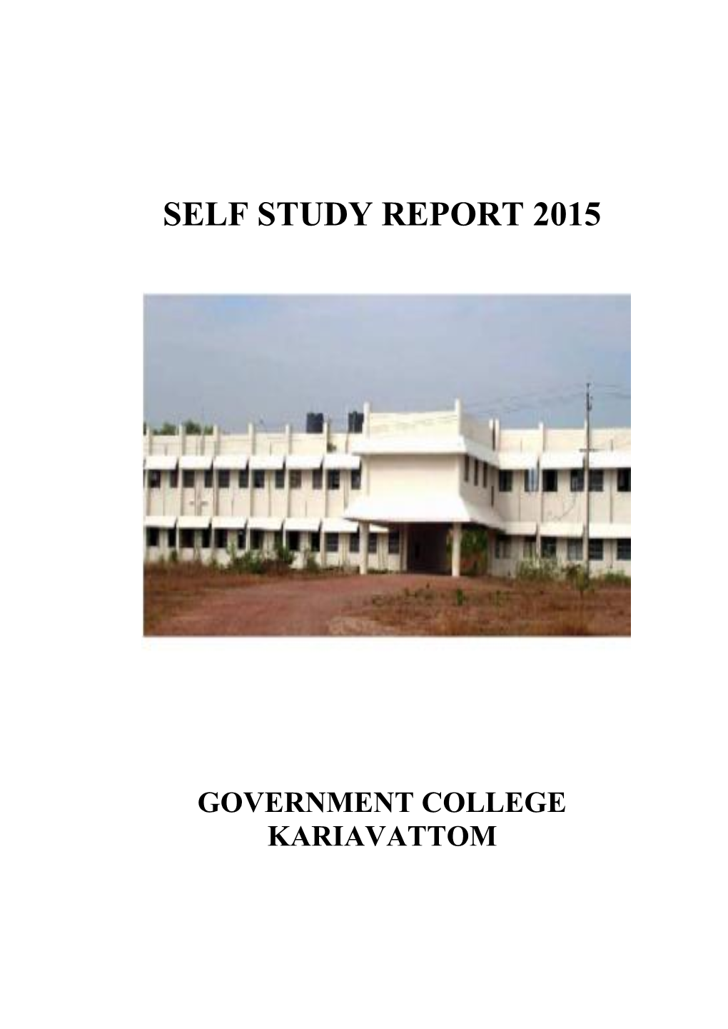 Self Study Report 2015