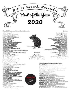 Best of the Year 2020