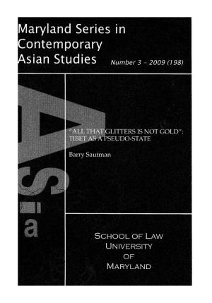 Maryland Series in Contemporary Asian Studies Number 3