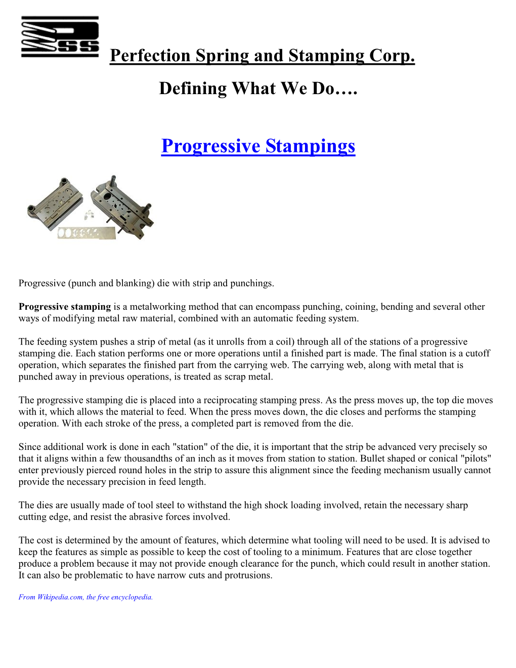 Progressive Stampings