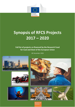 Synopsis of RFCS Projects 2017 – 2020