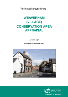 Weaverham (Village) Conservation Area Appraisal