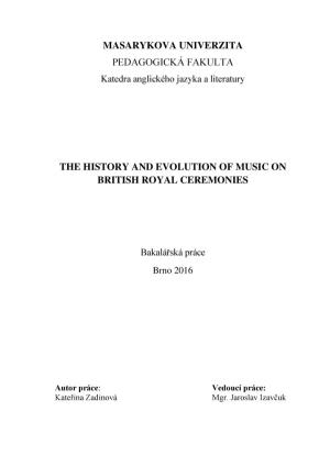 The History and Evolution of Music on British Royal Ceremonies