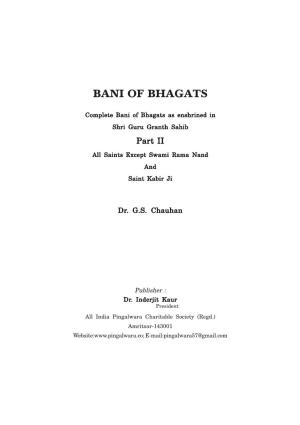 Bani of Bhagats-Part II.Pmd