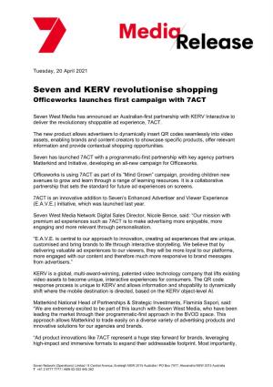 Seven and KERV Revolutionise Shopping Officeworks Launches First Campaign with 7ACT