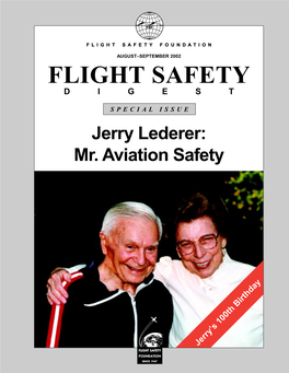 Special Issue: Jerry Lederer: Mr. Aviation Safety