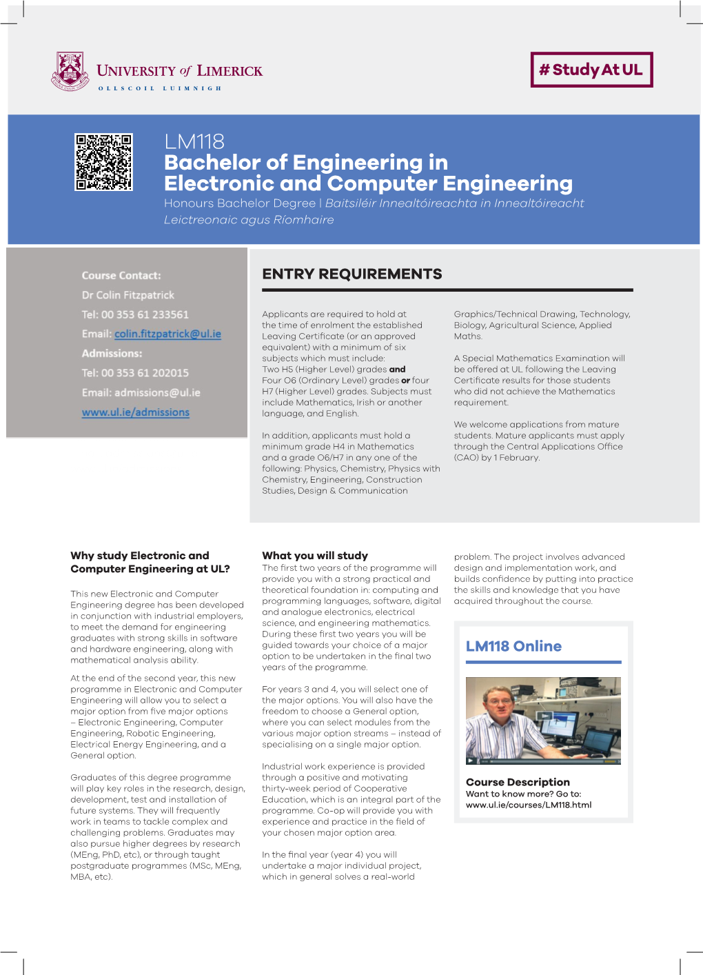 LM118 Bachelor of Engineering in Electronic and Computer Engineering