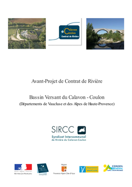 Bassin Versant Du Calavon - Coulon (Départements De Vaucluse Et Des Alpes De Haute-Provence)