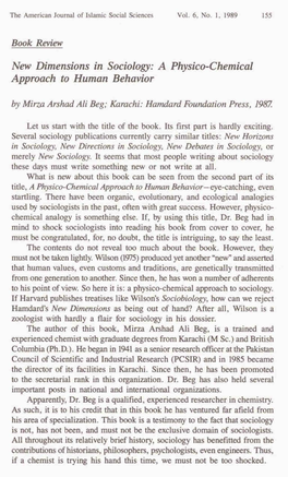 A Physico-Chemical Approach to Human Behavior by Mirza Arshad Ali Beg; Karachi: Hamdard Foundation Press, 1987