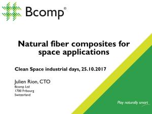 Natural Fiber Composites for Space Applications