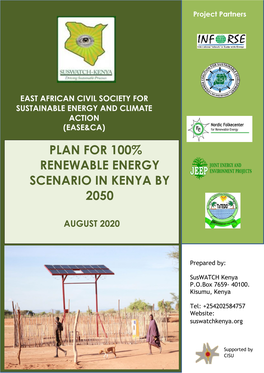 100 % Renewable Energy Scenario in Kenya by 2050