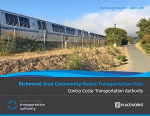 Richmond Area Community-Based Transportation Plan Contra Costa Transportation Authority