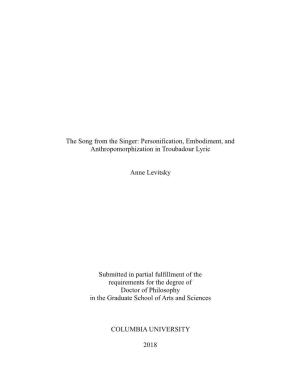 Levitsky Dissertation