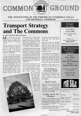 Transport Strategy and the Commons