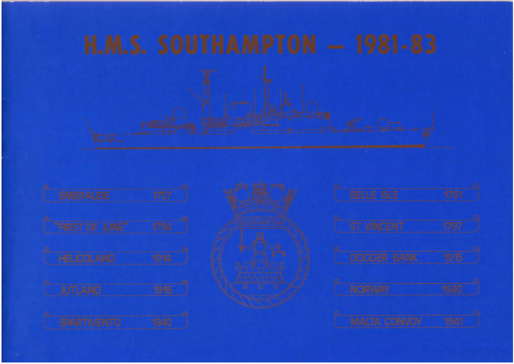 Hms Southampton 1981-1983