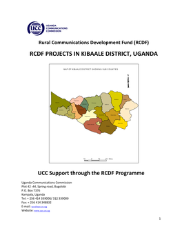 Rcdf Projects in Kibaale District, Uganda