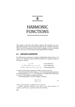 Harmonic Functions